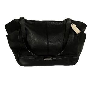 Coach‎ Park Genuine Leather Carrier Tote With Dust Cover